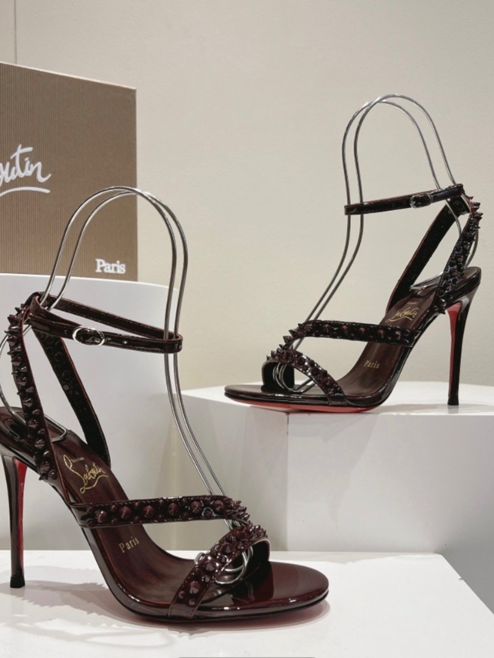 Christain Louboutin Studded Heels Sandles - Picture 6 of 8